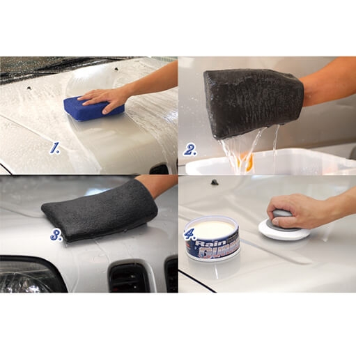 Turtle Wax - Clay bar vs. clay mitt. Both are effective at